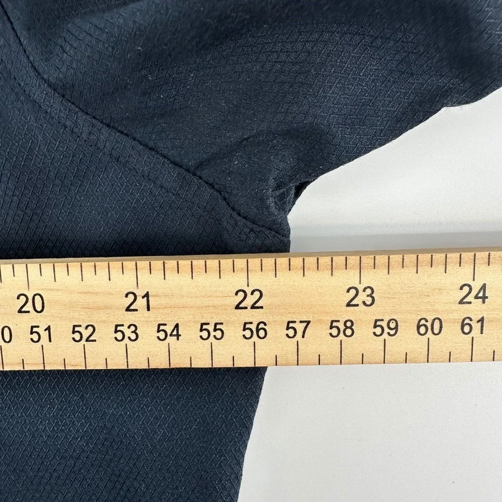 7 DIAMONDS Mens XL Dark Blue Textured Dress‎ Shirt Long Sleeve Button Up